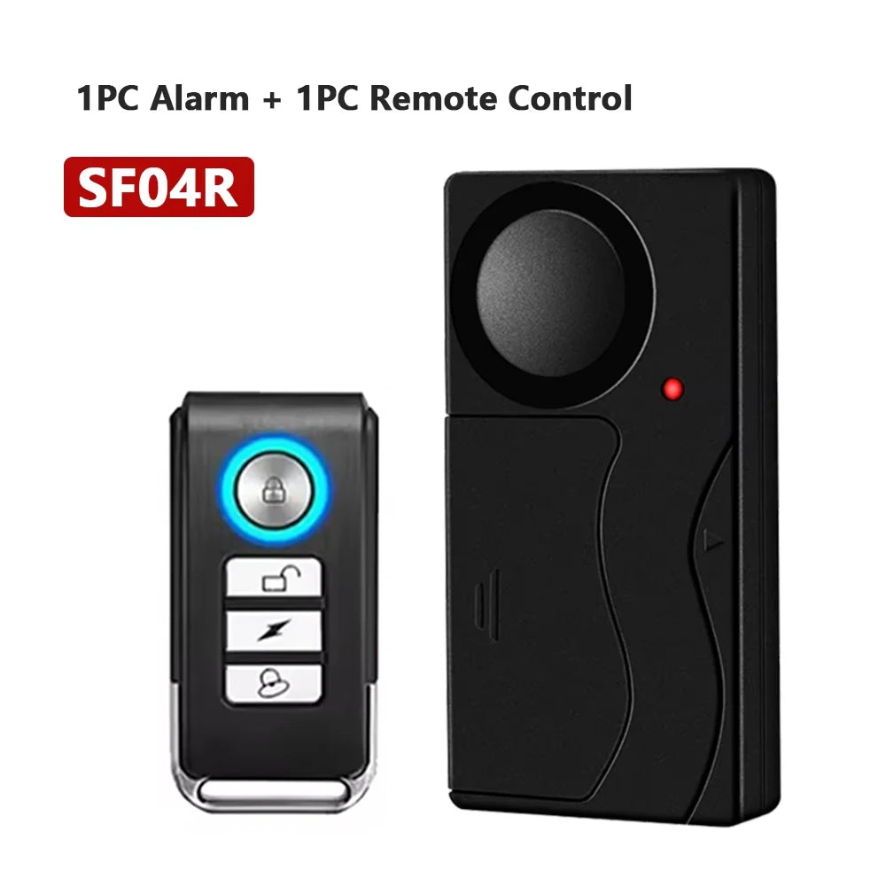 Awapow Wireless Bike Alarm With Remote Control 110dB Safety