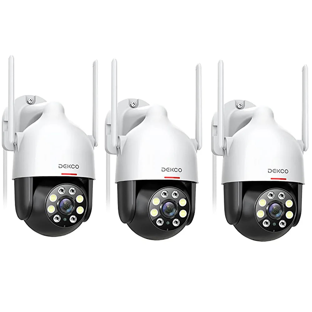 DEKCO PTZ 3MP WiFi Security Dome Camera Night Vision
