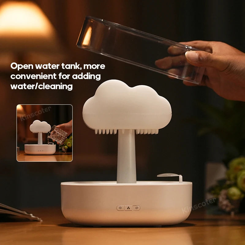 Cloud Air Humidifier Ultrasonic Aroma Oil Diffuser Night Light