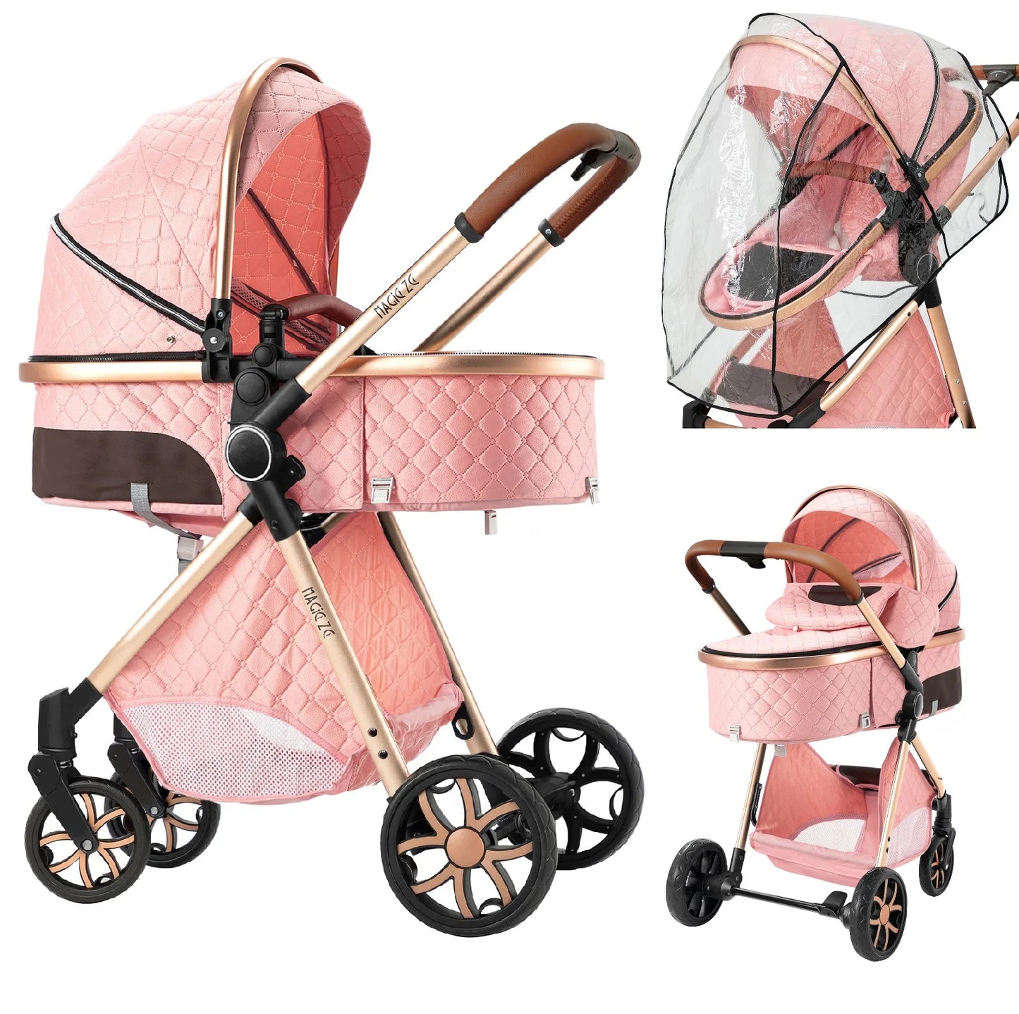 Lightweight Baby Travel System Stroller and Carriage 0-2 Years