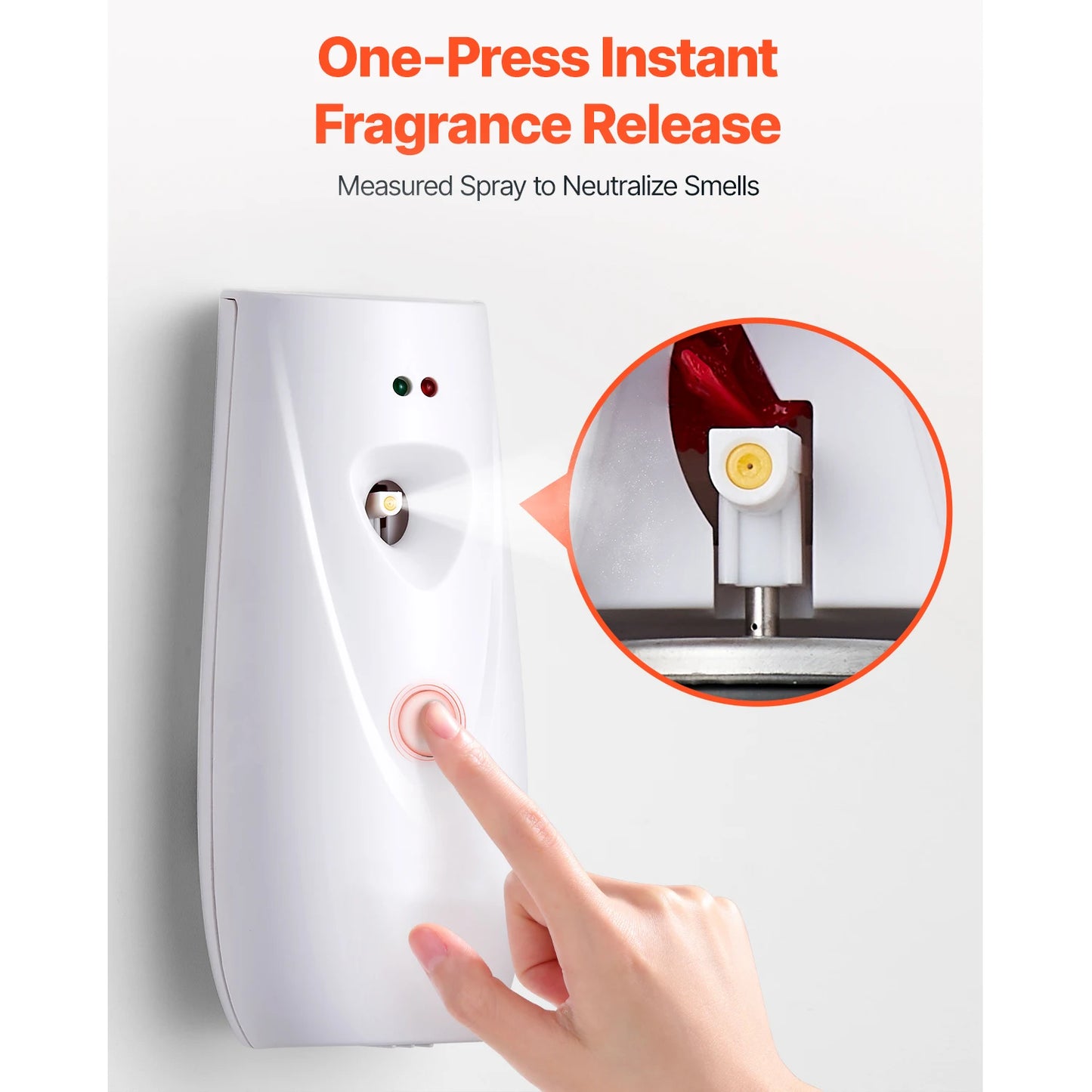 VEVOR Automatic Air Freshener Spray Dispenser 2/4-Pack Wall Mount