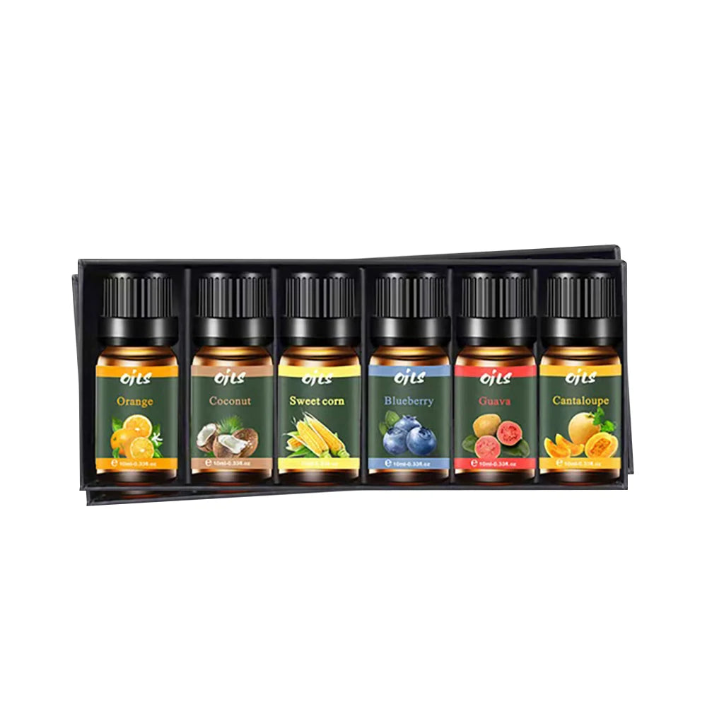 Premium 6 in 1 Essential Oil Kit with Citrus and Berry Scents