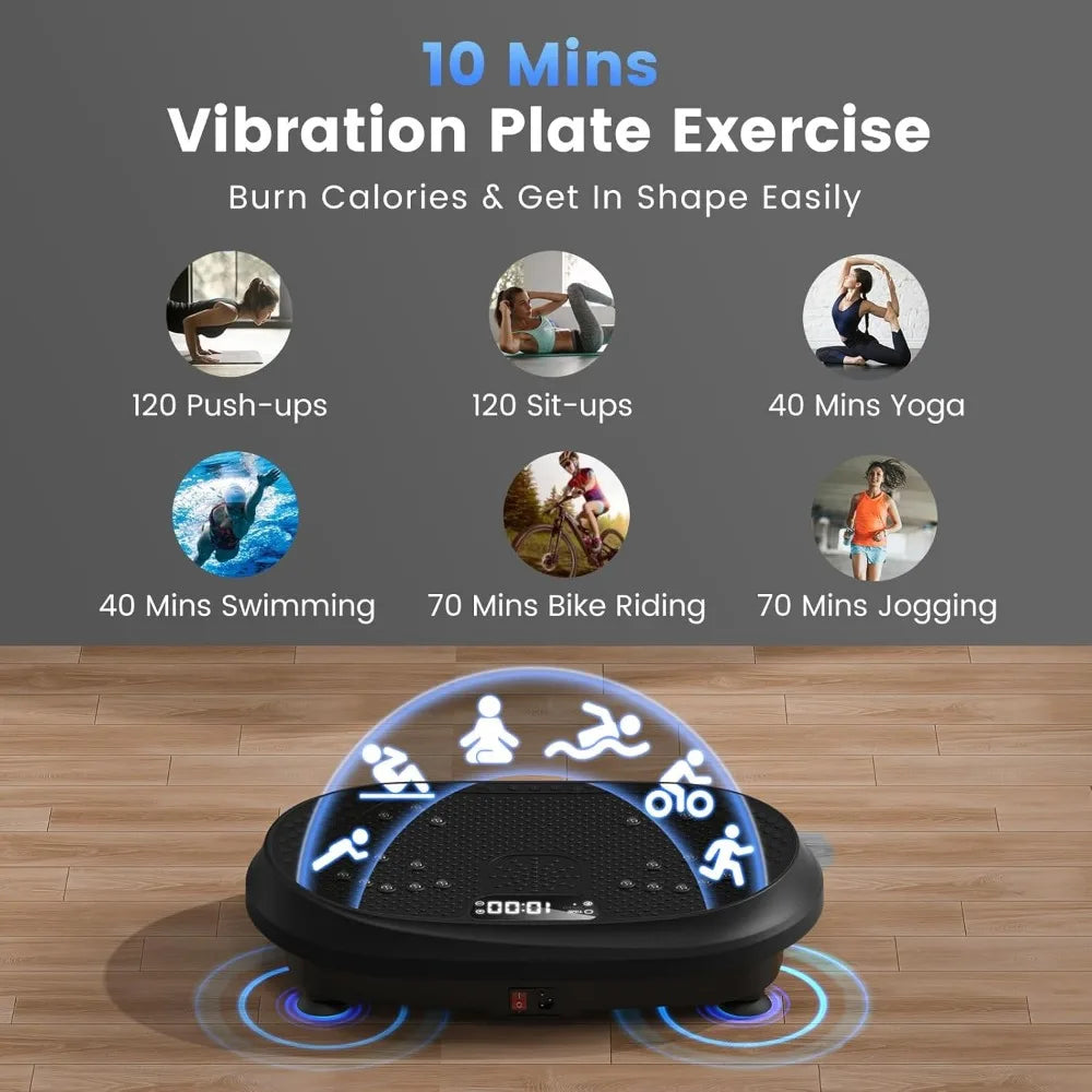 Vibration Plate Exercise Machine Full Body Fitness Platform