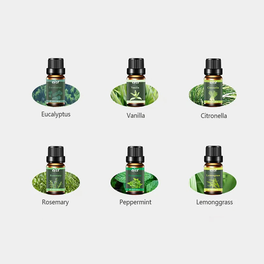 6 in 1 Essential Oil Diffuser Kit with Eucalyptus and More