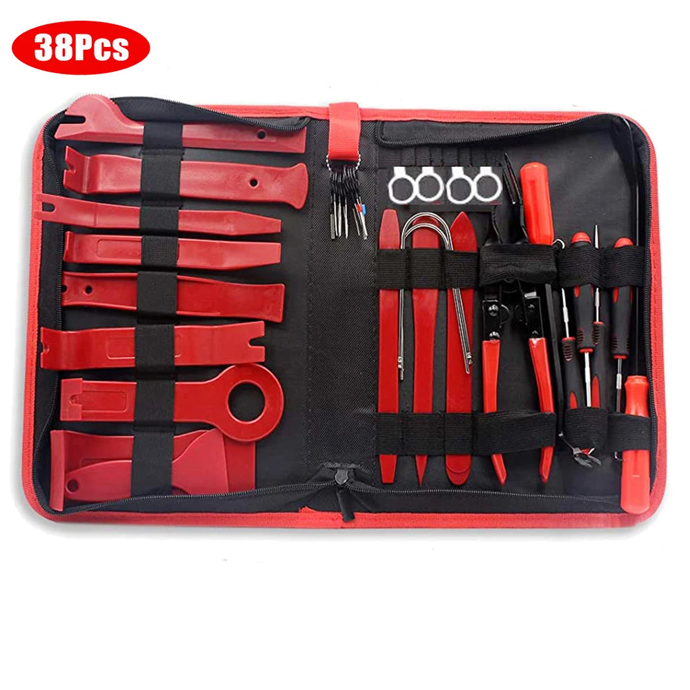 38Pcs Car Interior Disassembly Tool Plastic Panel Clips