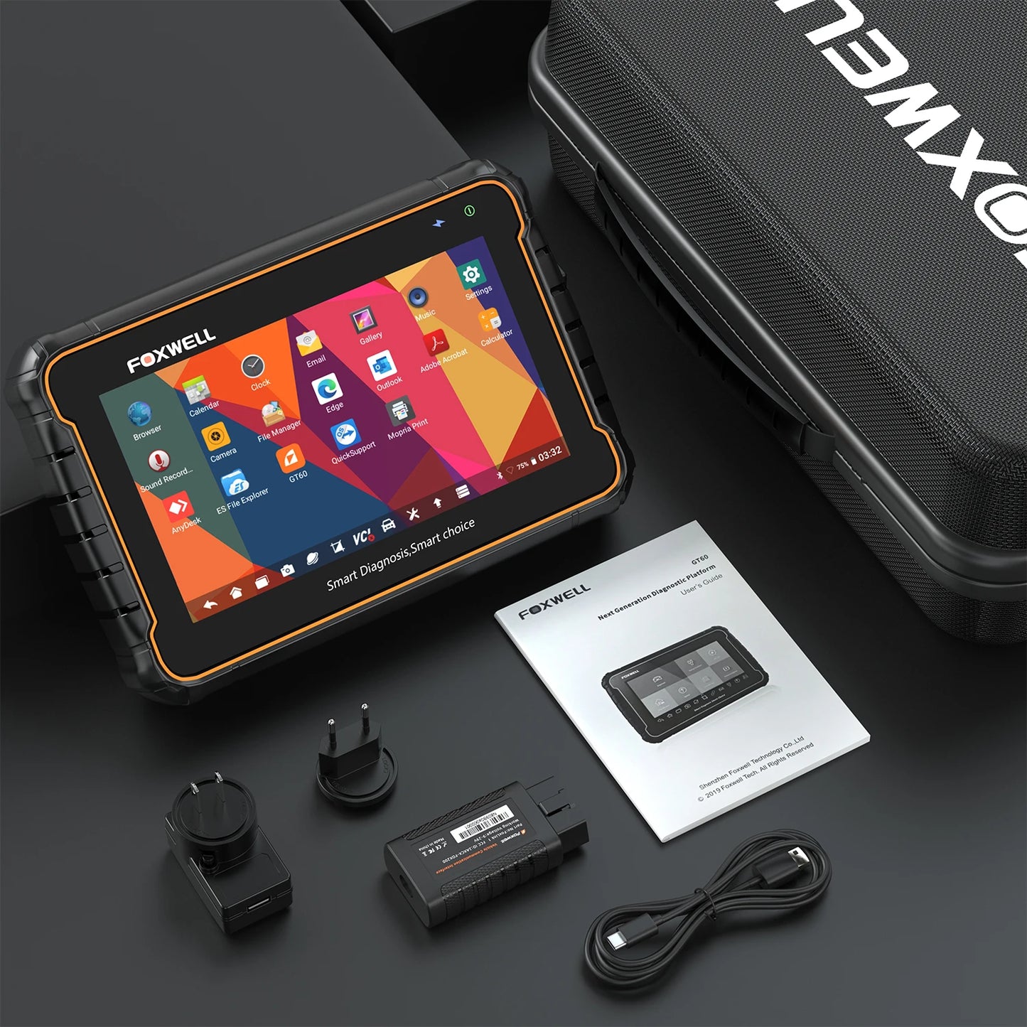 Foxwell GT60 OBD2 Bluetooth Scanner AllSystem Bidirectional
