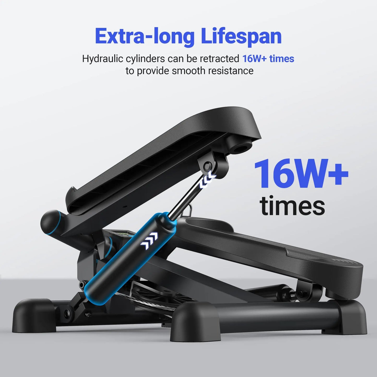 Merach Mini Stepper 330lbs With Resistance Band For Fitness