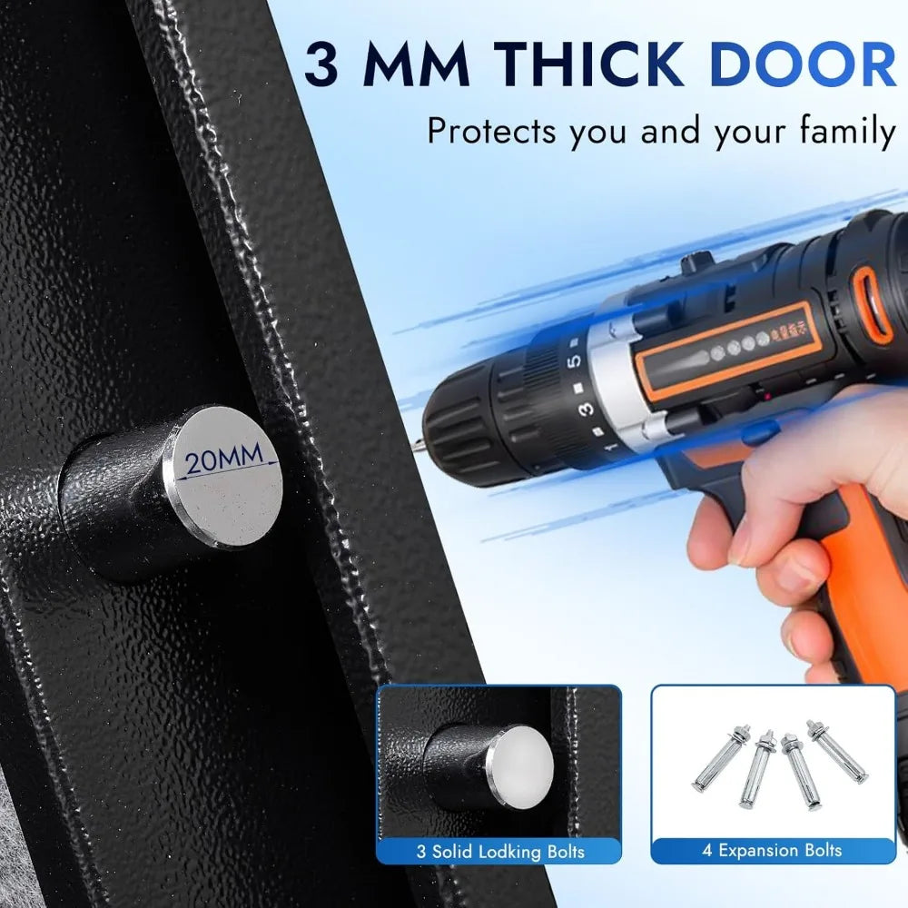 5 Gun Safe For Rifles And Pistols No Assembly Required