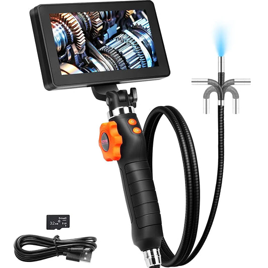 SucceBuy Articulating Borescope Camera Light 6.4mm Lens