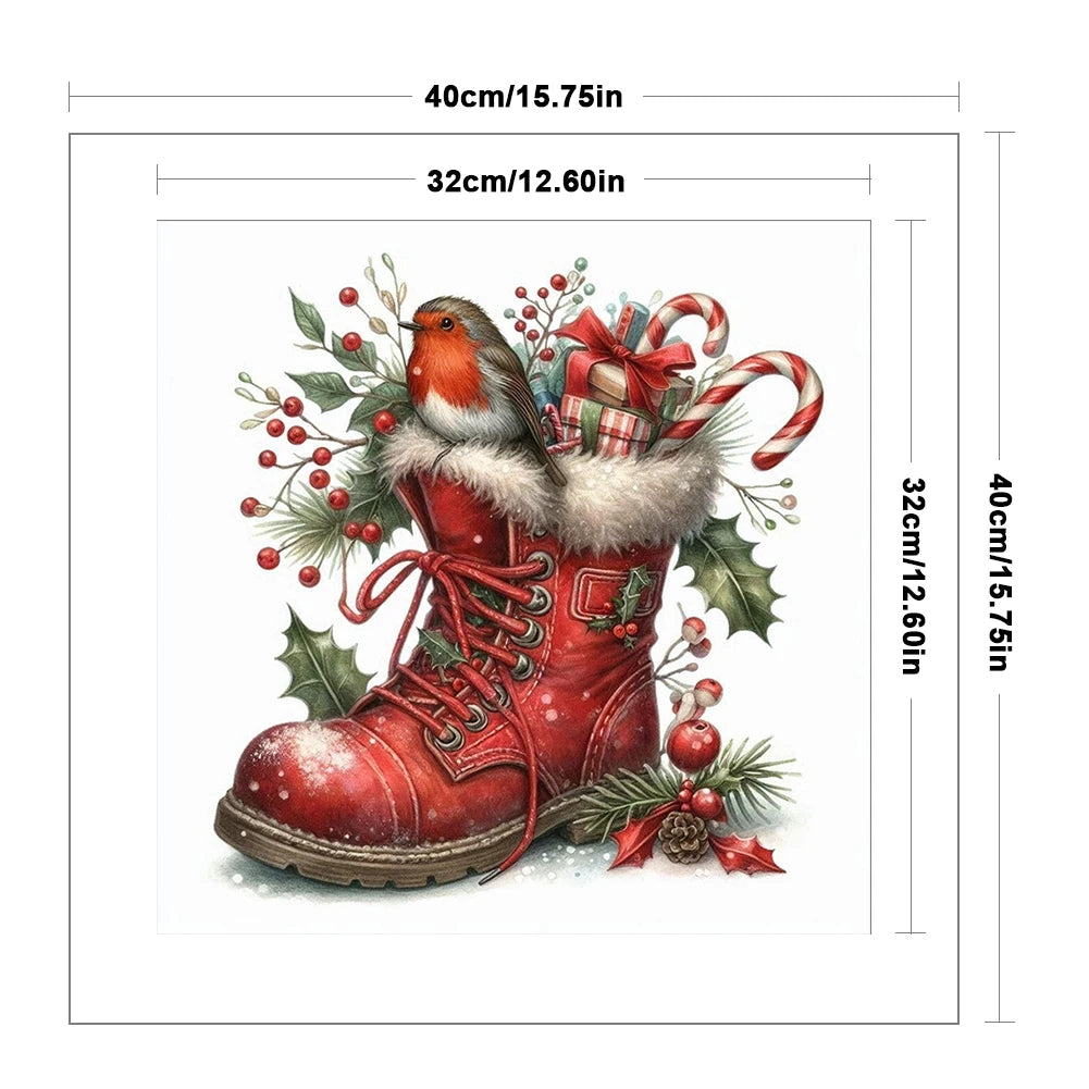 Full Embroidery Eco Cotton 11CT Christmas Cross Stitch Kit