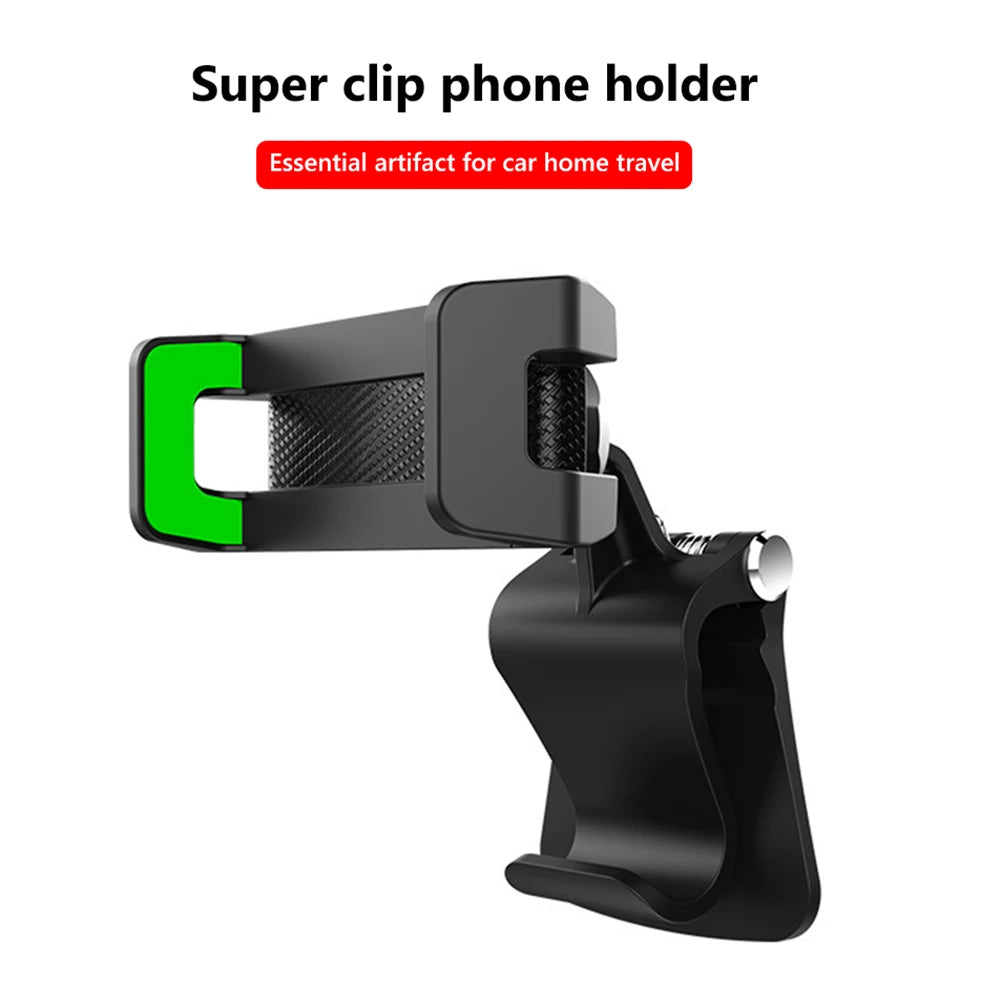 Universal Adjustable Phone Holder Clip Mount Car Stroller