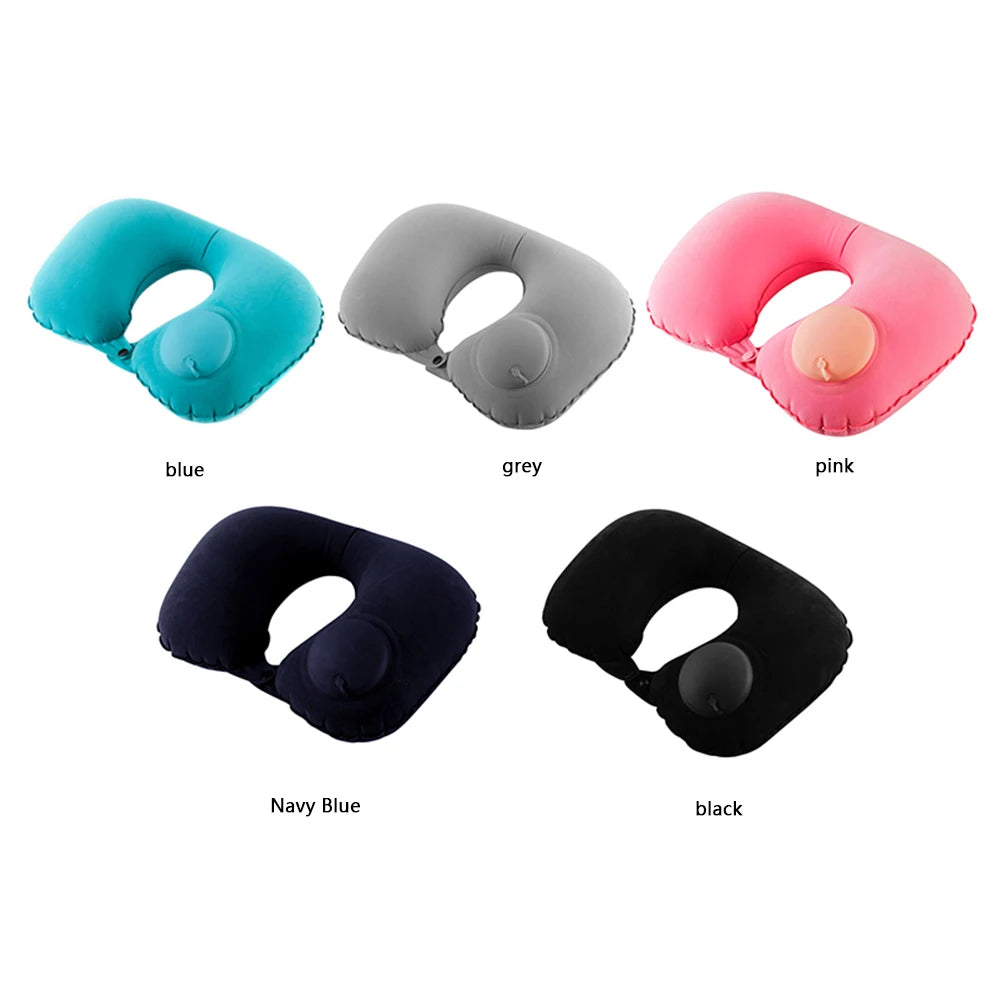 Car Neck Pillow U Shaped Air Cushion Office Travel Headrest