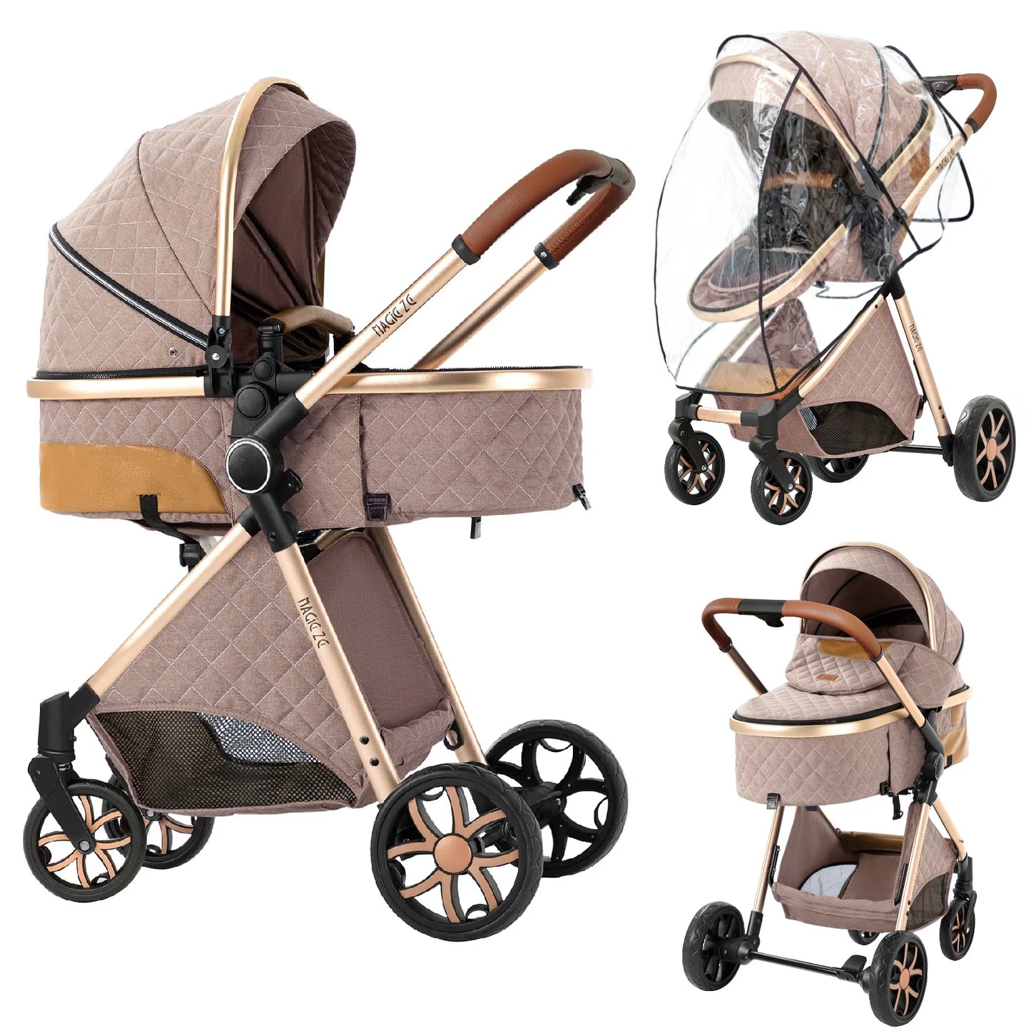 Lightweight Baby Travel System Stroller and Carriage 0-2 Years