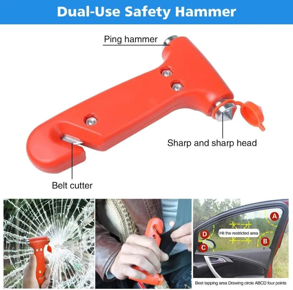 Car Roadside Emergency Kit With Jumper Cables And Tow Rope