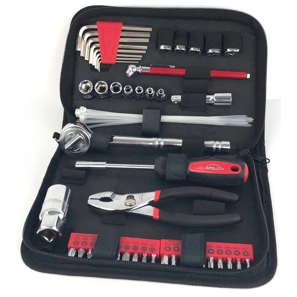 56 Piece Auto Tool Kit Heat Treated And Corrosion Resistant