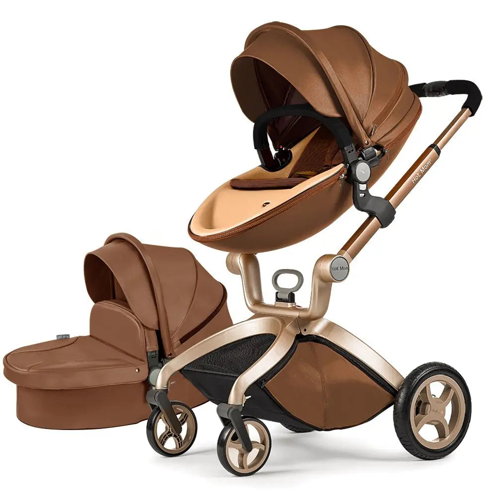 Hot Mom F22 3in1 Baby Stroller Adjustable Seat Aluminum Frame
