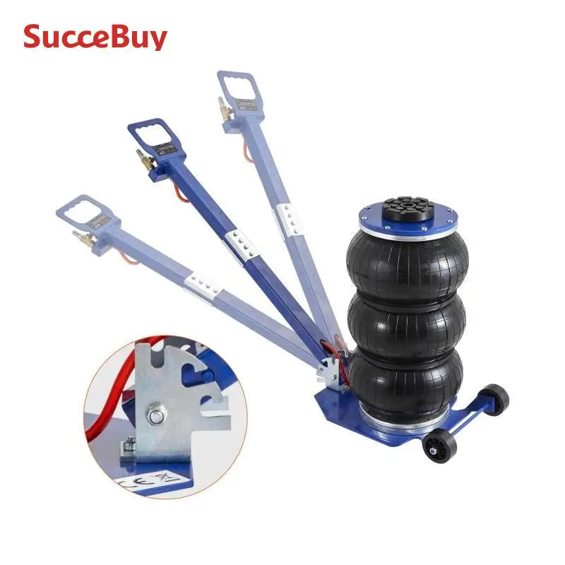 SucceBuy Pneumatic Car Jack 3 Ton 5 Ton Triple Bag Lift