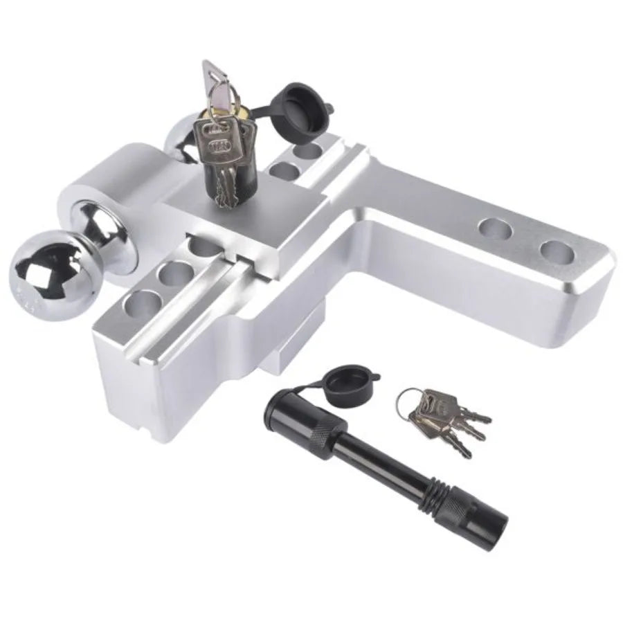 Adjustable Trailer Hitch 2 Inch Receiver Aluminum Rugged