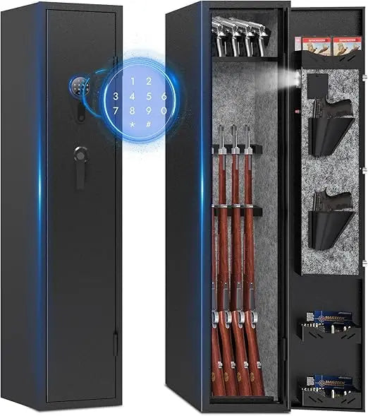 5 Gun Safe For Rifles And Pistols No Assembly Required