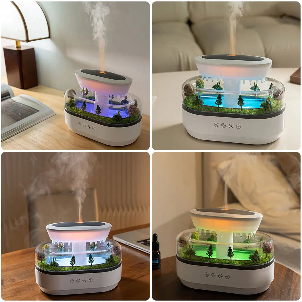 Rain Cloud Humidifier Aroma Diffuser with Night Light 7 Colors