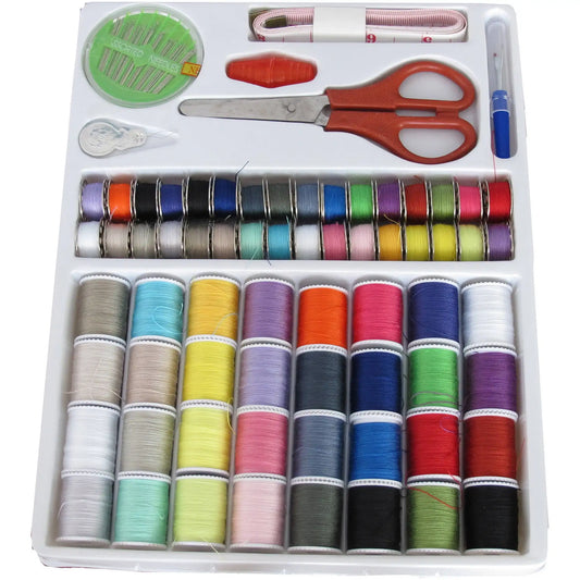 100-Piece Sewing Kit with Thread, Needles and Tools for DIY