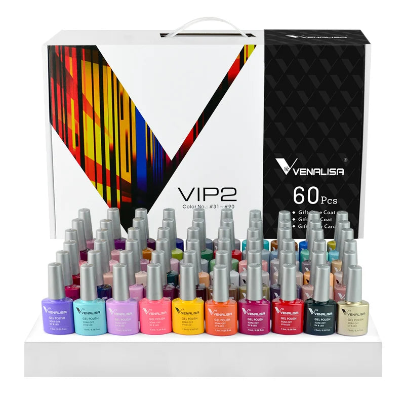 Venalisa TPO Free Gel Nail Polish Set With Color Display