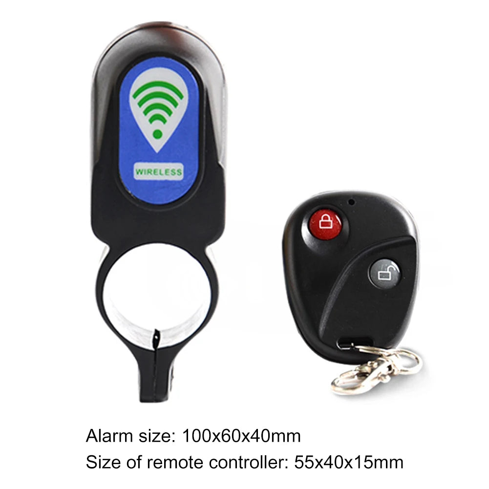 Bicycle Anti Theft Alarm Lock With Wireless Remote Control