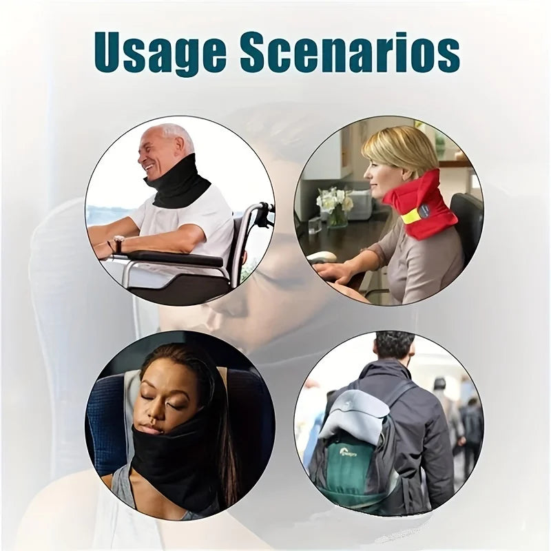 Soft Memory Foam Neck Travel Pillow for Airplane Car