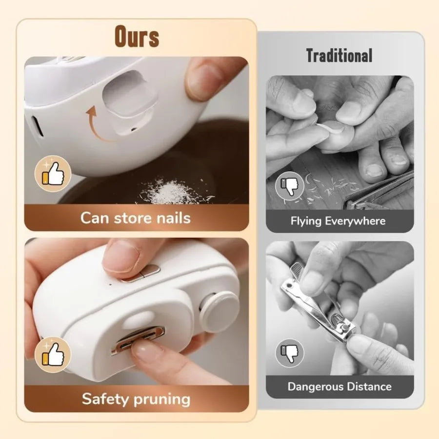 2025 Electric Nail Clippers Pain Free Trimmer For Seniors
