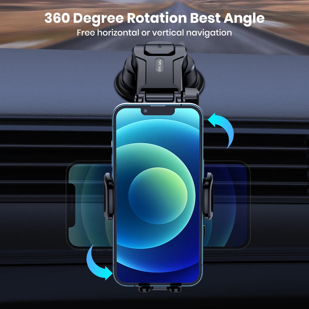 Topk Universal Car Phone Holder for iPhone 360 Rotatable