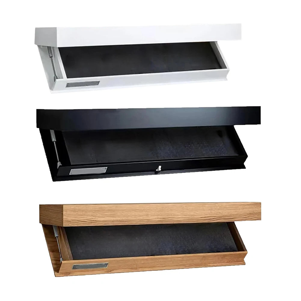 Wooden Concealed Floating Shelf With Secret Compartment