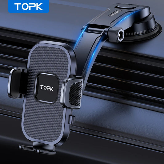 Topk Universal Car Phone Holder for iPhone 360 Rotatable