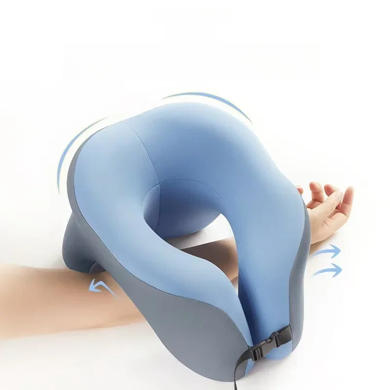 U Shaped Memory Foam Travel Pillow For Airplane And Car
