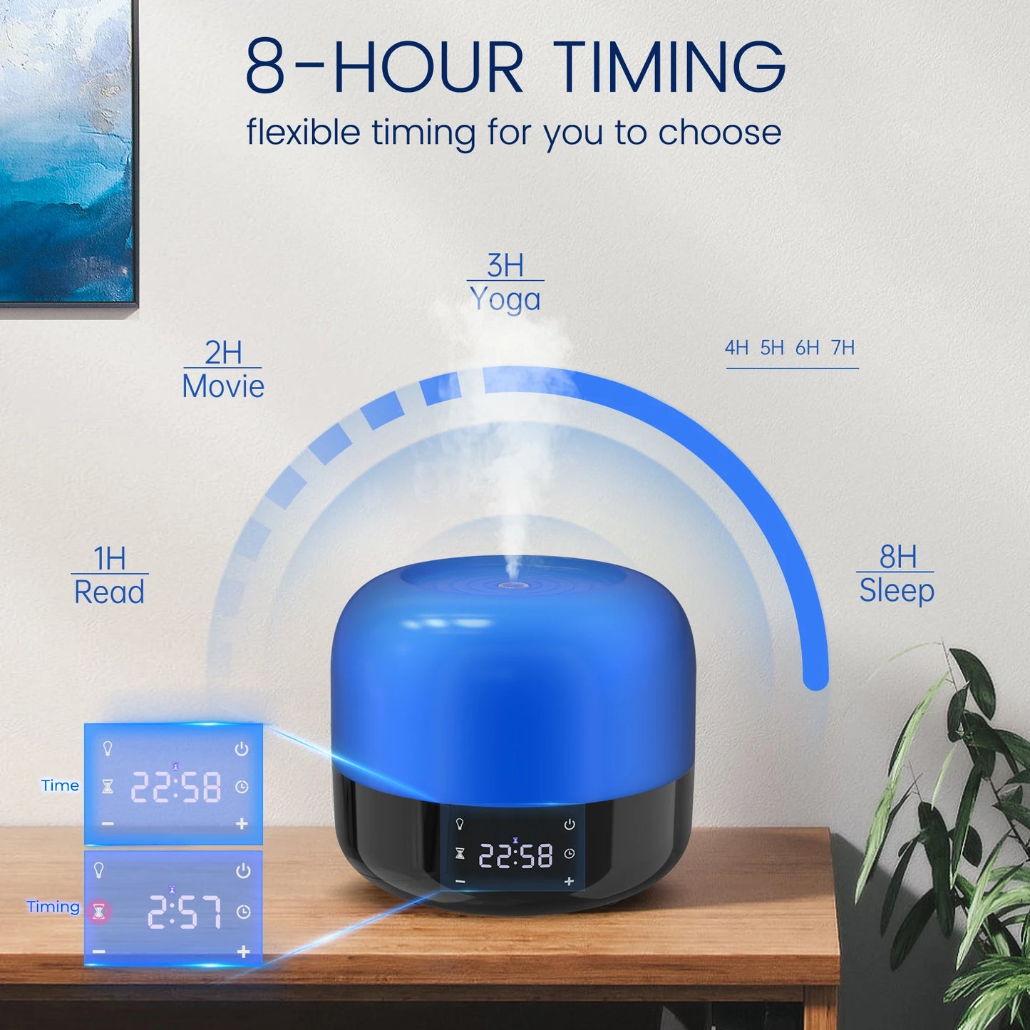 Sejoy Ultrasonic Air Humidifier Aroma Diffuser with Timer