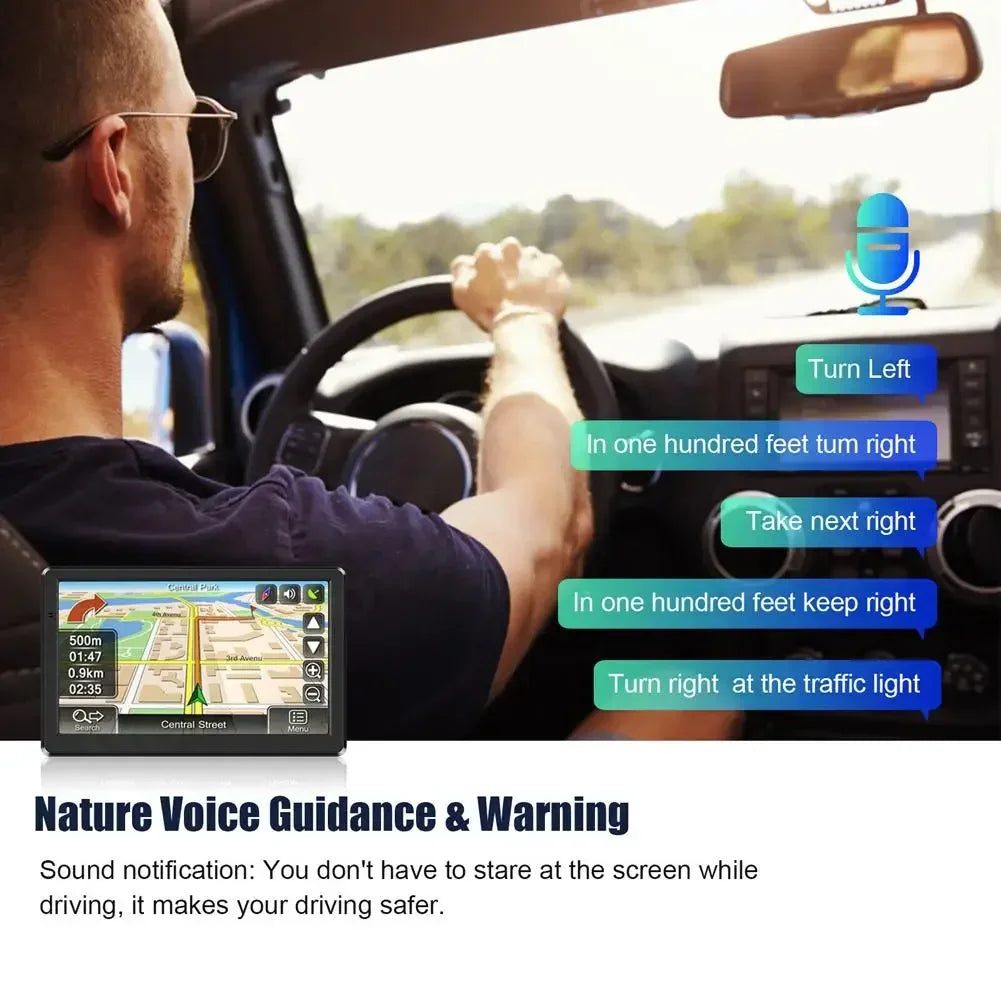 7 Inch HD Car GPS Navigation System With FM Transmitter