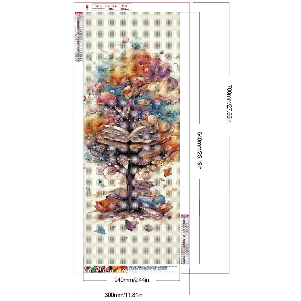 5D DIY Full Round Drill Diamond Painting Wisdom Tree Kit Home Decoration Gift for Adults Christmas New Year