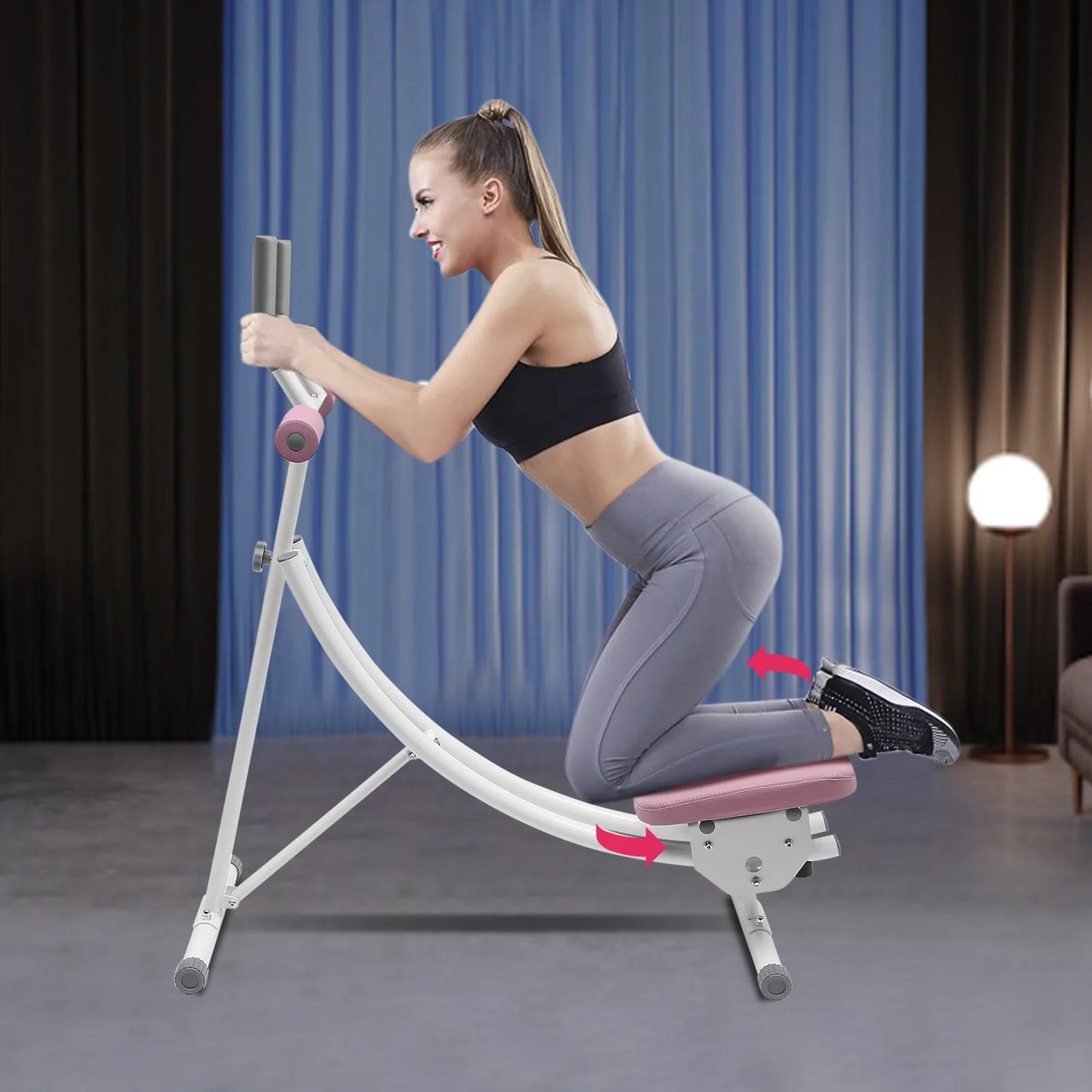 Foldable Ab Machine 150kg Weight Capacity For Home Gym