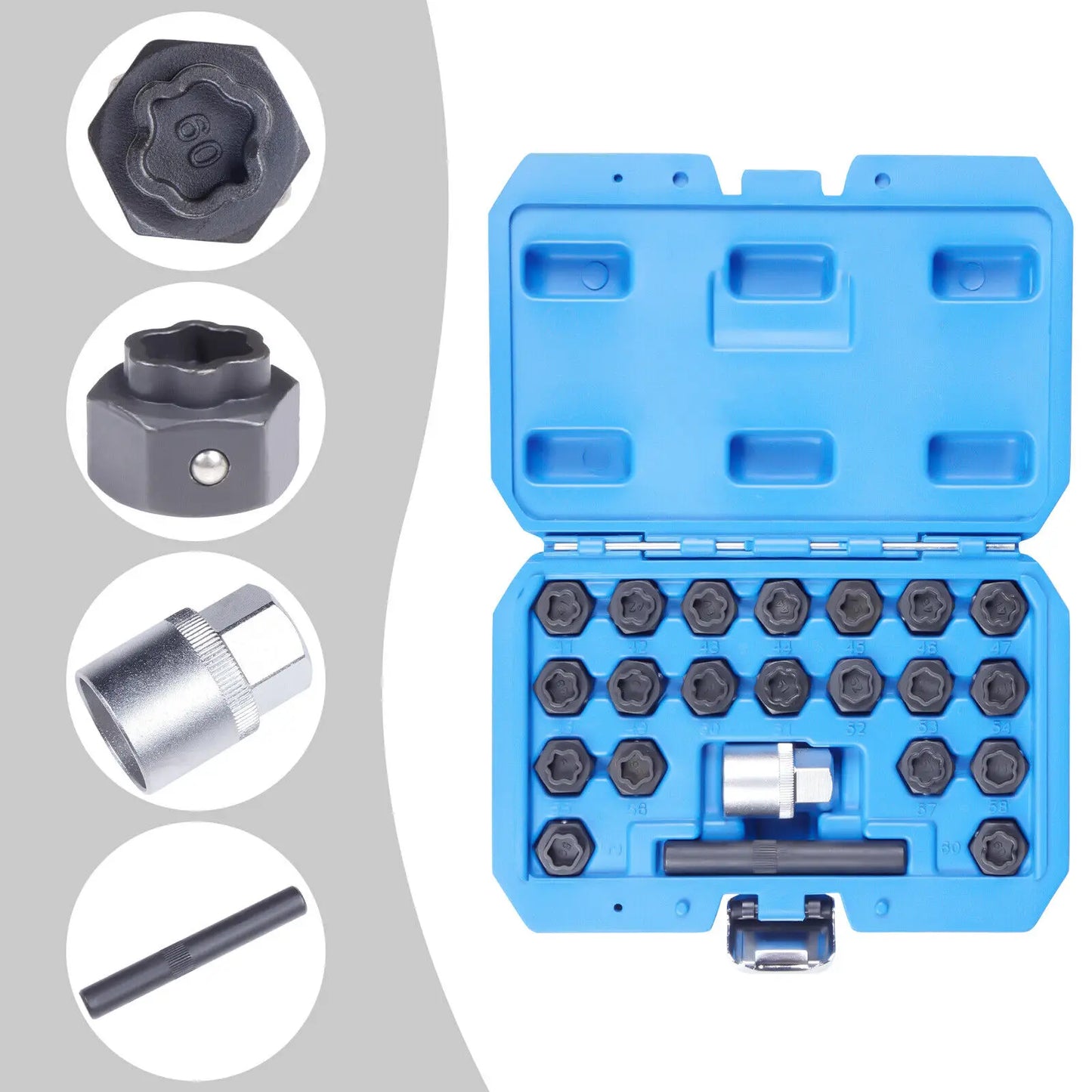 22Pcs Wheel Locking Nut Removal Tool Set For BMW F Series