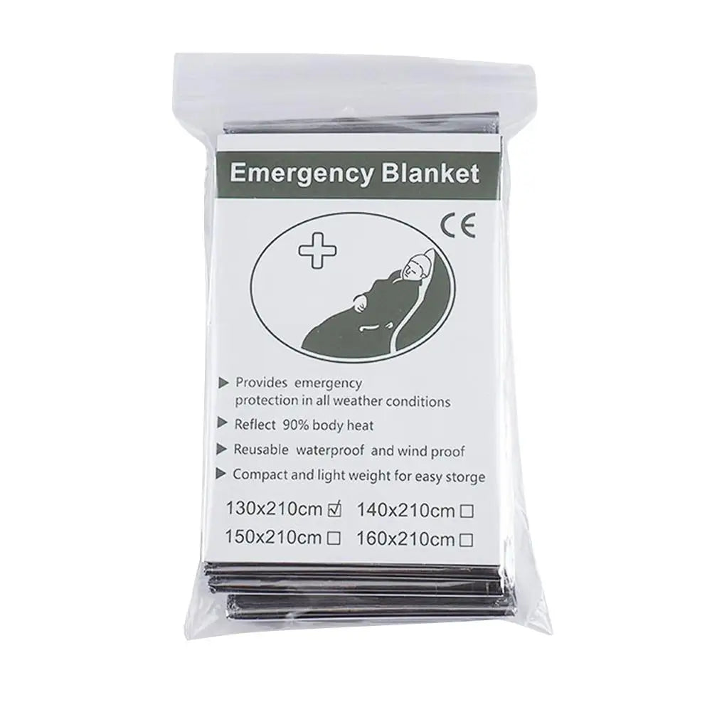 Silver Emergency Blankets Thermal Rescue For Camping Hiking