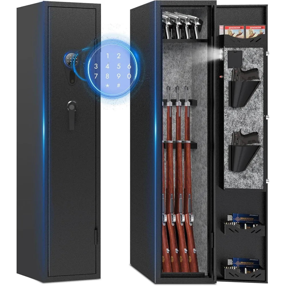 5 Gun Safe For Rifles And Pistols No Assembly Required