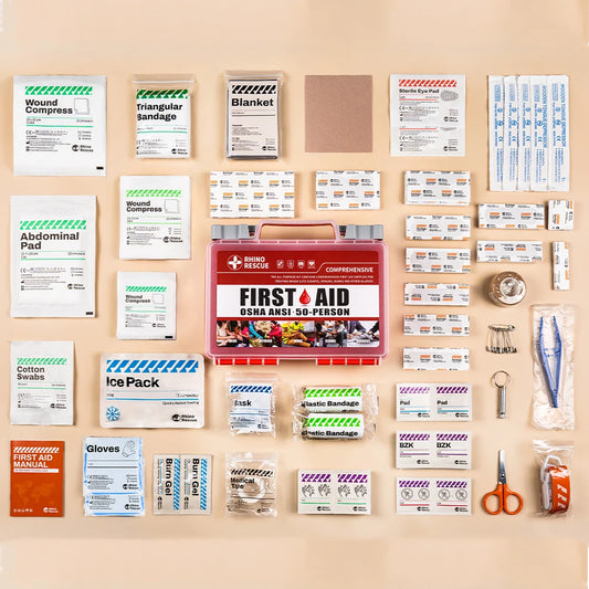 Rhino Rescue Full Featured First Aid Kit Home Office Travel