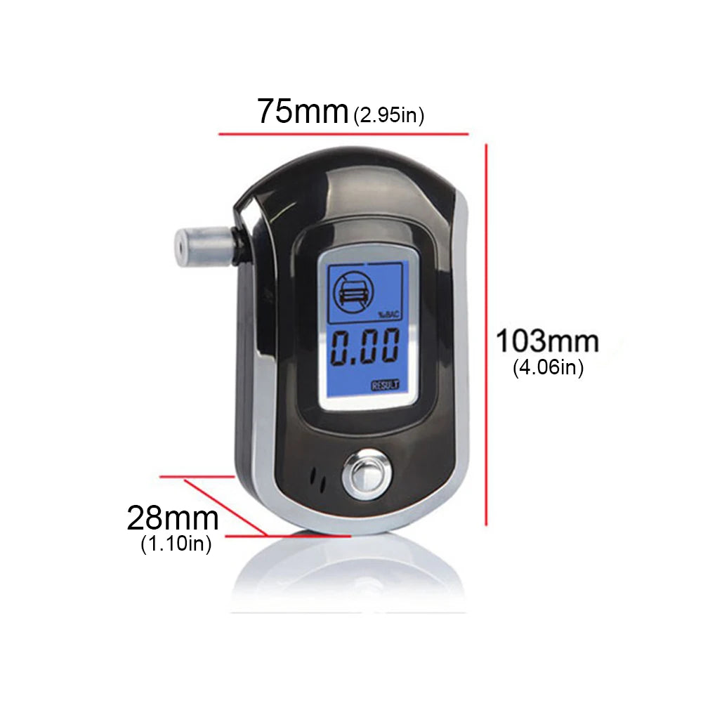 Digital Breath Alcohol Tester With LCD Display Handheld