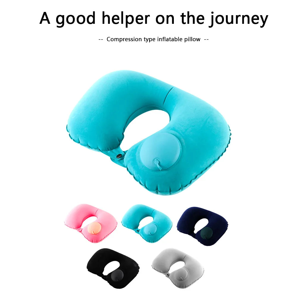 Car Neck Pillow U Shaped Air Cushion Office Travel Headrest