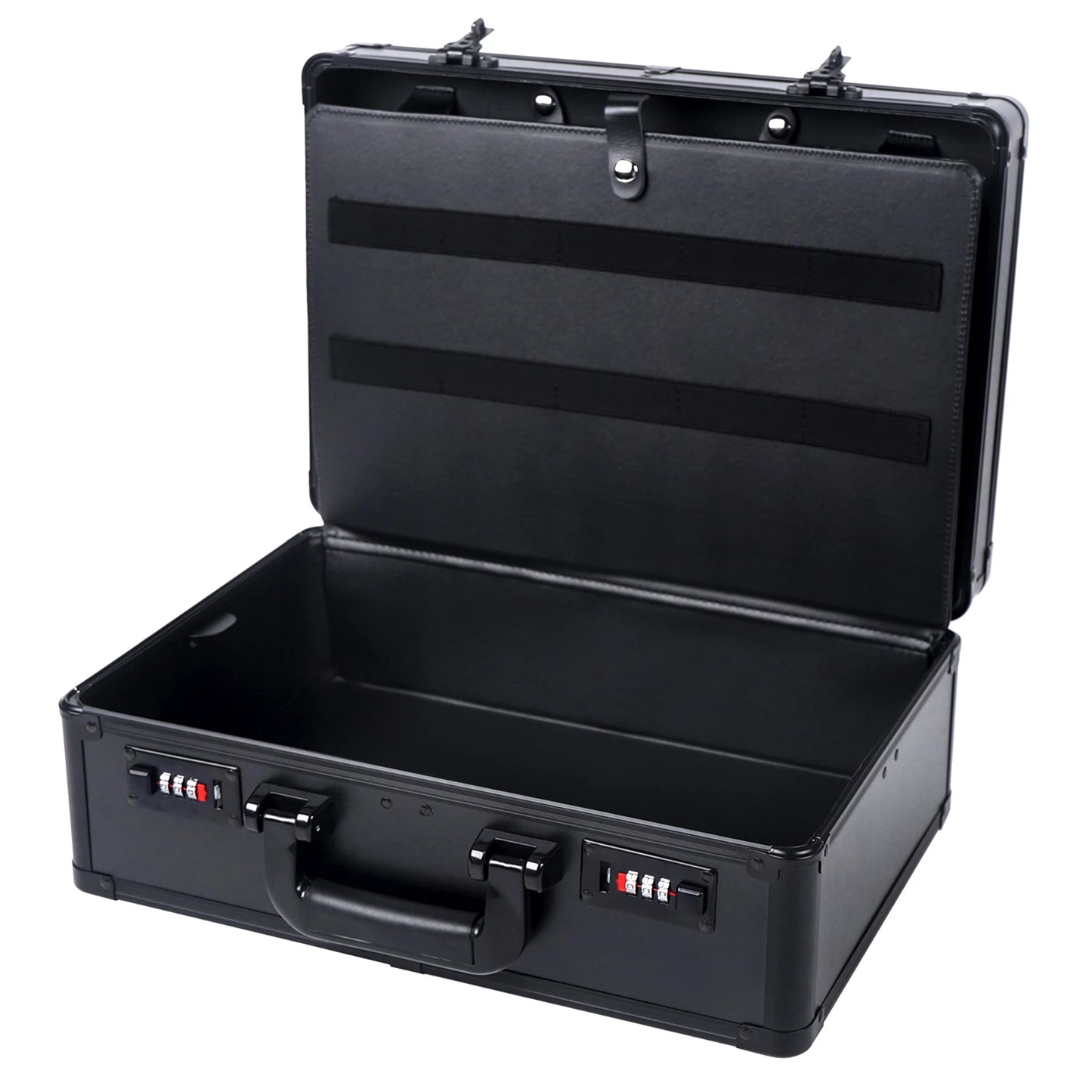 Portable Barber Box Aluminum Alloy Large Hair Kit Organizer