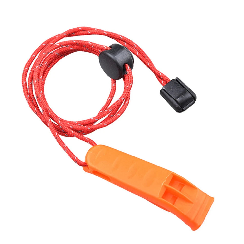 Outdoor Survival Whistle With Lanyard Emergency Rescue Tool