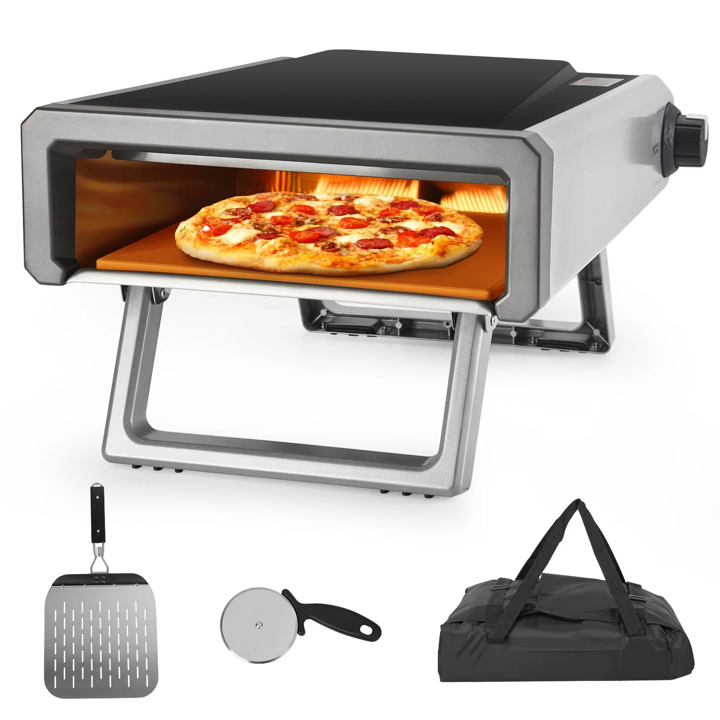 Outdoor Pizza Oven Propane 12 Inch Portable Backyard