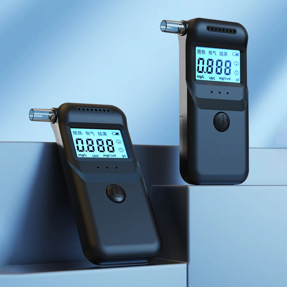 Digital Breathalyzer LCD Display Handheld Alcohol Analyzer