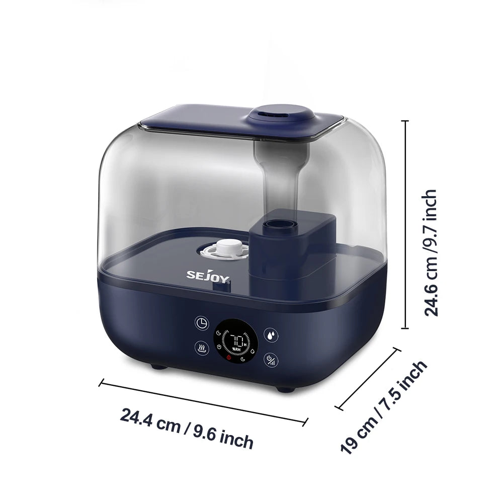 Sejoy 5L Ultrasonic Humidifier for Home and Bedroom Use