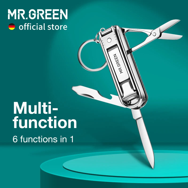 Mr.Green Stainless Steel Six Function Nail Clipper Pro