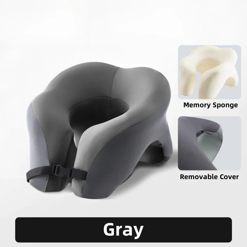 U Shaped Memory Foam Travel Pillow For Airplane And Car